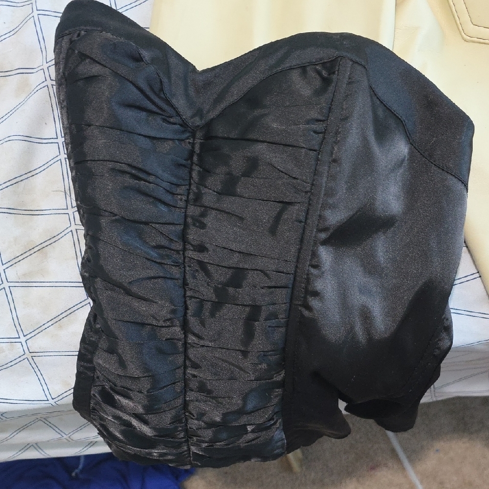 Charlotte Russe Black Strapless Top